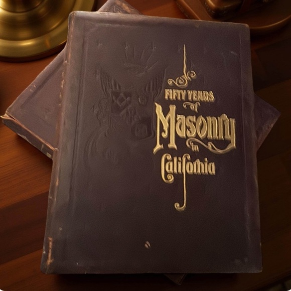 FIFTY YEARS OF MASONRY IN CALIFORNIA 1896 Vintage Books Volume l Volume ll Set - Picture 2 of 12